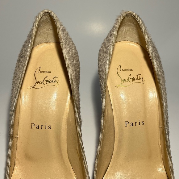 Christian Louboutin Size 36 Fifi Astrakan Hair Round Toe Pumps Authentic COA - Picture 8 of 12